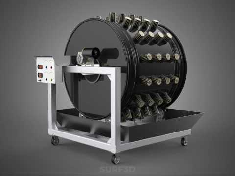 CIRCULAR SPIN ROTARY HYDROPONIC GARDEN PLANT FARM SYSTEM WHEEL 3D Model