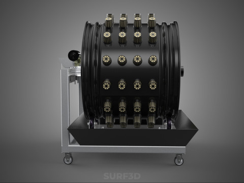 CIRCULAR SPIN ROTARY HYDROPONIC GARDEN PLANT FARM SYSTEM WHEEL 3D 模型