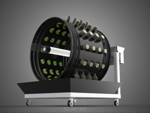 CIRCULAR SPIN ROTARY HYDROPONIC GARDEN PLANT FARM SYSTEM WHEEL 3D 模型