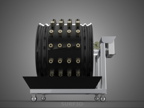 CIRCULAR SPIN ROTARY HYDROPONIC GARDEN PLANT FARM SYSTEM WHEEL 3D 模型