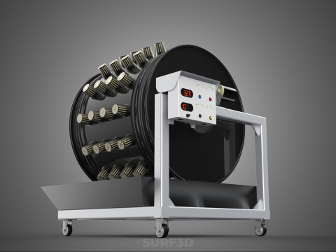CIRCULAR SPIN ROTARY HYDROPONIC GARDEN PLANT FARM SYSTEM WHEEL 3D 模型