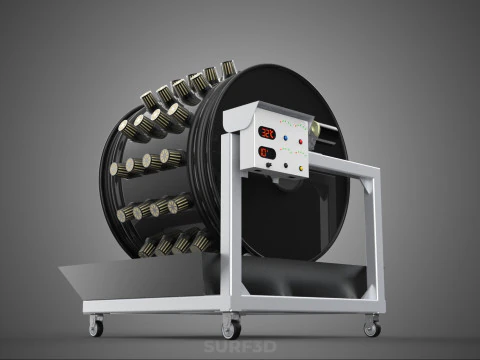 CIRCULAR SPIN ROTARY HYDROPONIC GARDEN PLANT FARM SYSTEM WHEEL 3D Model