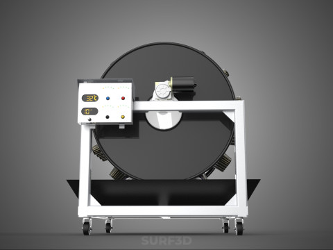 CIRCULAR SPIN ROTARY HYDROPONIC GARDEN PLANT FARM SYSTEM WHEEL 3D 模型
