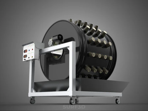 CIRCULAR SPIN ROTARY HYDROPONIC GARDEN PLANT FARM SYSTEM WHEEL 3D Model