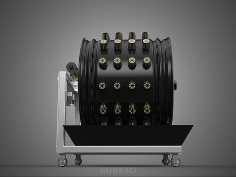 CIRCULAR SPIN ROTARY HYDROPONIC GARDEN PLANT FARM SYSTEM WHEEL 3D 模型