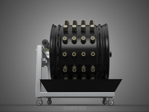 CIRCULAR SPIN ROTARY HYDROPONIC GARDEN PLANT FARM SYSTEM WHEEL 3D Model