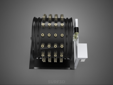 CIRCULAR SPIN ROTARY HYDROPONIC GARDEN PLANT FARM SYSTEM WHEEL 3D 模型