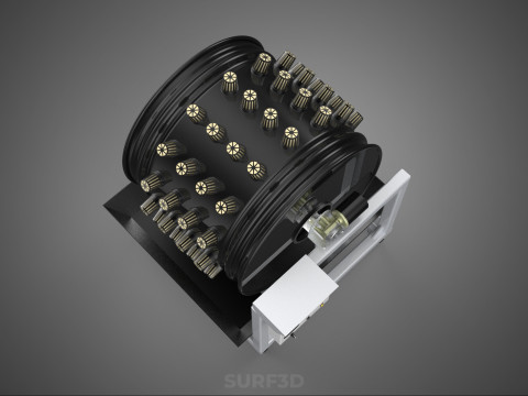 CIRCULAR SPIN ROTARY HYDROPONIC GARDEN PLANT FARM SYSTEM WHEEL 3D 模型
