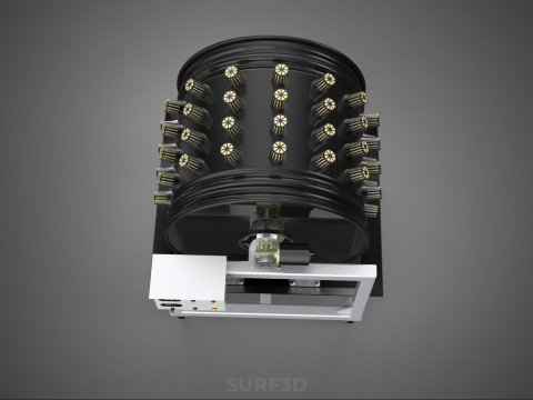 CIRCULAR SPIN ROTARY HYDROPONIC GARDEN PLANT FARM SYSTEM WHEEL 3D 模型