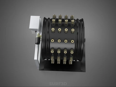 CIRCULAR SPIN ROTARY HYDROPONIC GARDEN PLANT FARM SYSTEM WHEEL 3D Model