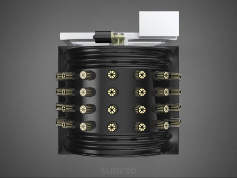 CIRCULAR SPIN ROTARY HYDROPONIC GARDEN PLANT FARM SYSTEM WHEEL 3D Model