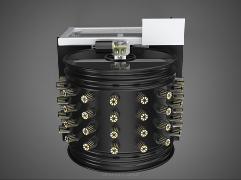 CIRCULAR SPIN ROTARY HYDROPONIC GARDEN PLANT FARM SYSTEM WHEEL 3D 模型