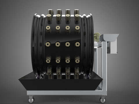CIRCULAR SPIN ROTARY HYDROPONIC GARDEN PLANT FARM SYSTEM WHEEL 3D 模型