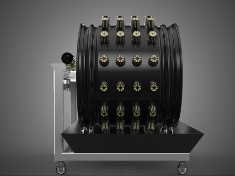 CIRCULAR SPIN ROTARY HYDROPONIC GARDEN PLANT FARM SYSTEM WHEEL 3D 模型