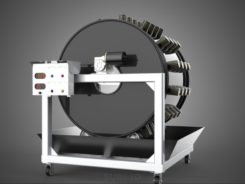 CIRCULAR SPIN ROTARY HYDROPONIC GARDEN PLANT FARM SYSTEM WHEEL 3D 模型