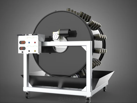 CIRCULAR SPIN ROTARY HYDROPONIC GARDEN PLANT FARM SYSTEM WHEEL 3D Model