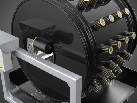 CIRCULAR SPIN ROTARY HYDROPONIC GARDEN PLANT FARM SYSTEM WHEEL 3D 模型