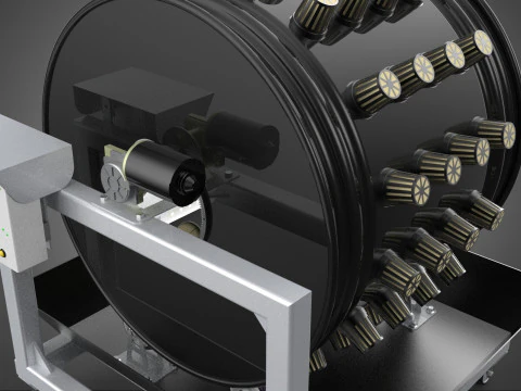 CIRCULAR SPIN ROTARY HYDROPONIC GARDEN PLANT FARM SYSTEM WHEEL 3D Model