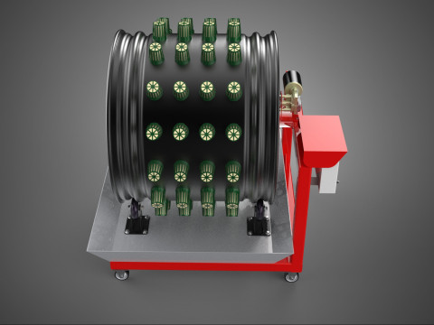 GARDEN ROTARY HYDROPONIC SPIN PLANT GROW FARM CYLINDER SYSTEM UP Modèle 3D