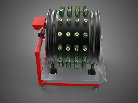 GARDEN ROTARY HYDROPONIC SPIN PLANT GROW FARM CYLINDER SYSTEM UP Modèle 3D