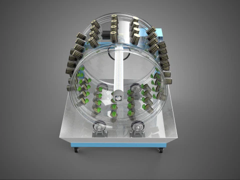 IOT CONTROL WHEEL ROTARY HYDROPONIC GARDEN PLANT FARMING SYSTEM 3D Model