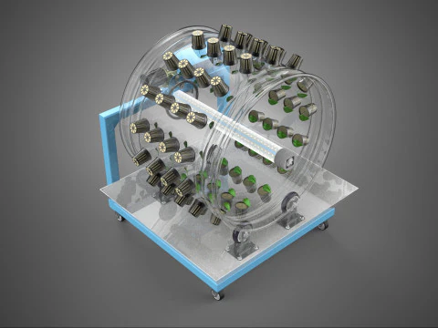 IOT CONTROL WHEEL ROTARY HYDROPONIC GARDEN PLANT FARMING SYSTEM 3D Model