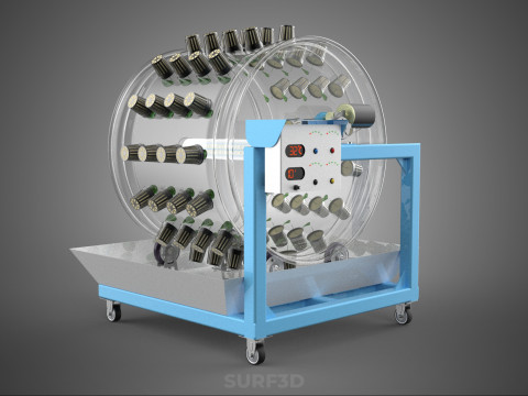 IOT CONTROL WHEEL ROTARY HYDROPONIC GARDEN PLANT FARMING SYSTEM Model 3D