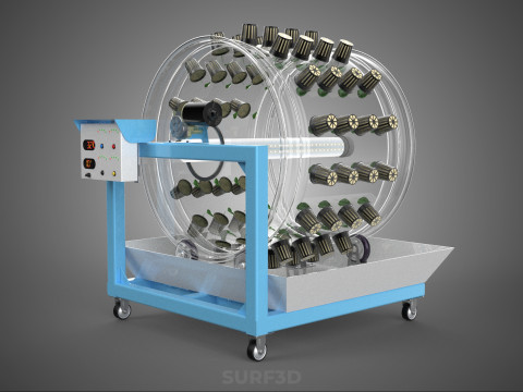 IOT CONTROL WHEEL ROTARY HYDROPONIC GARDEN PLANT FARMING SYSTEM Model 3D