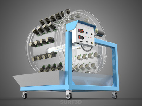 IOT CONTROL WHEEL ROTARY HYDROPONIC GARDEN PLANT FARMING SYSTEM Model 3D