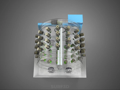 IOT CONTROL WHEEL ROTARY HYDROPONIC GARDEN PLANT FARMING SYSTEM 3D Model