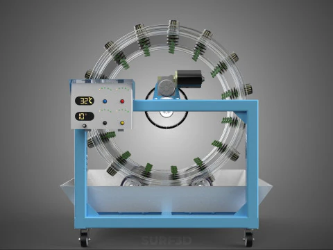 IOT CONTROL WHEEL ROTARY HYDROPONIC GARDEN PLANT FARMING SYSTEM 3D Model