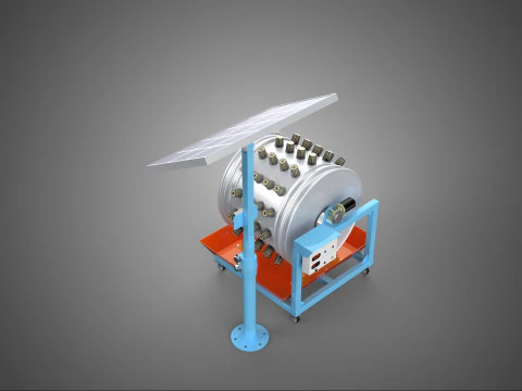SOLAR PANEL IOT WHEEL ROTARY HYDROPONIC GARDEN PLANT FARM SYSTEM 3D Model