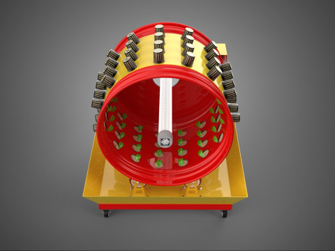 STEEL DRUM ROTARY HYDROPONIC SPIN GARDEN PLANT FARM SYSTEM WHEEL 3Dモデル