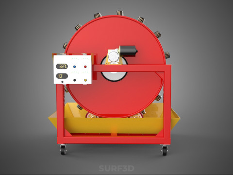 STEEL DRUM ROTARY HYDROPONIC SPIN GARDEN PLANT FARM SYSTEM WHEEL 3Dモデル
