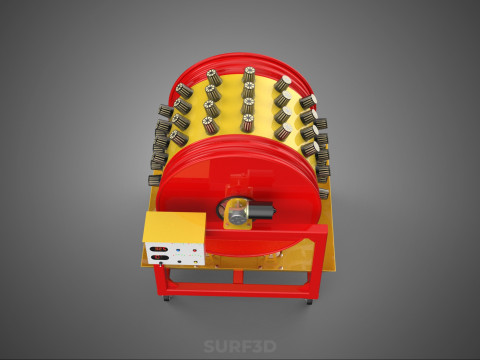 STEEL DRUM ROTARY HYDROPONIC SPIN GARDEN PLANT FARM SYSTEM WHEEL 3Dモデル