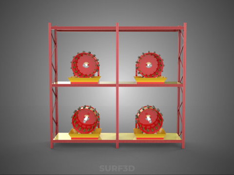 TRAY ROW ARRAY SHELF RACK ROTARY HYDROPONIC PLANT GARDEN INDOOR Modello 3D