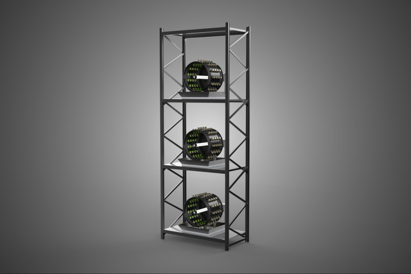 VERTICAL STACK GARDEN TOWER FRAME ROTARY HYDROPONIC PLANT FARM 3D 모델 .c4d .max .obj .3ds .fbx .stl .blend 