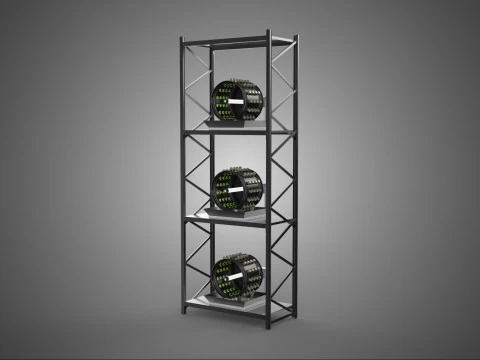 PERTANIAN TANAMAN HIDROPONIK ROTARY VERTIKAL STACK GARDEN TOWER FRAME Model 3D