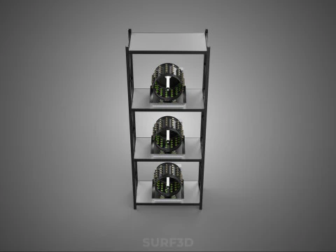 VERTICAL STACK GARDEN TOWER FRAME ROTARY HYDROPONIC PLANT FARM 3D Model