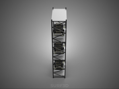 VERTICAL STACK GARDEN TOWER FRAME ROTARY HYDROPONIC PLANT FARM 3D 모델