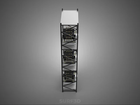 VERTICAL STACK GARDEN TOWER FRAME ROTARY HYDROPONIC PLANT FARM 3D Model