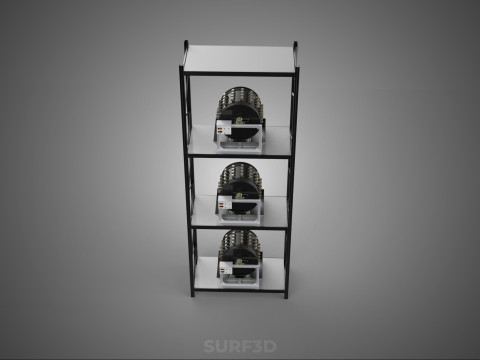 VERTICAL STACK GARDEN TOWER FRAME ROTARY HYDROPONIC PLANT FARM 3D 모델