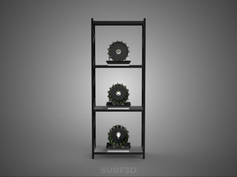 VERTICAL STACK GARDEN TOWER FRAME ROTARY HYDROPONIC PLANT FARM 3D 모델