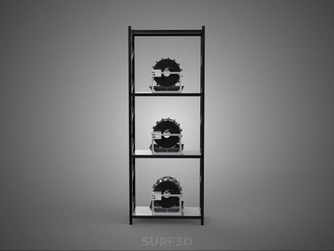 VERTICAL STACK GARDEN TOWER FRAME ROTARY HYDROPONIC PLANT FARM 3D 모델