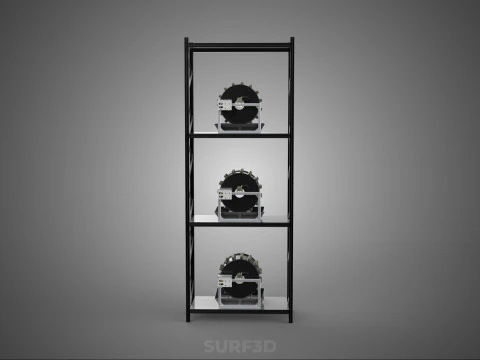 VERTICAL STACK GARDEN TOWER FRAME ROTARY HYDROPONIC PLANT FARM 3D Model
