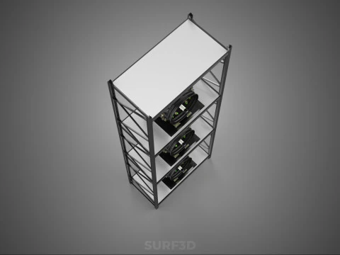 VERTICAL STACK GARDEN TOWER FRAME ROTARY HYDROPONIC PLANT FARM 3D Model