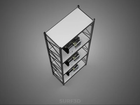 VERTICAL STACK GARDEN TOWER FRAME ROTARY HYDROPONIC PLANT FARM 3D Model