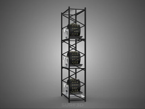 VERTICAL STACK GARDEN TOWER FRAME ROTARY HYDROPONIC PLANT FARM 3D Model