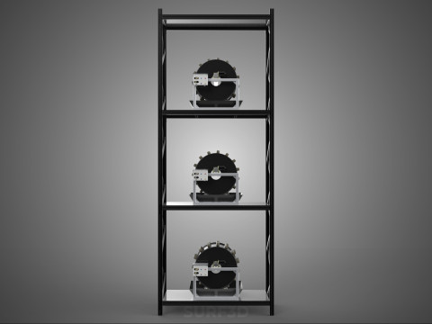 VERTICAL STACK GARDEN TOWER FRAME ROTARY HYDROPONIC PLANT FARM 3D 모델