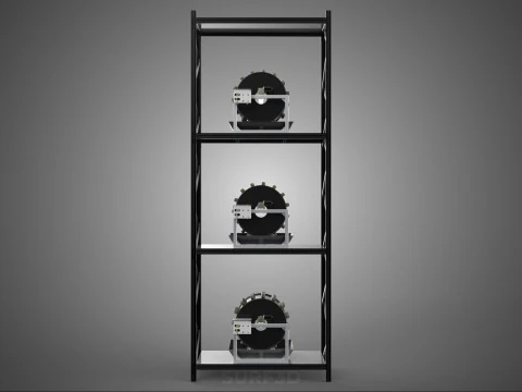 VERTICAL STACK GARDEN TOWER FRAME ROTARY HYDROPONIC PLANT FARM 3D Model